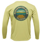 Saltwater Born Shirts State of Florida USA Freshwater Born Boy's Long Sleeve UPF 50+ Dry-Fit Shirt