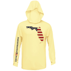 Saltwater Born Shirts State of Florida USA Freshwater Born Men's Long Sleeve UPF 50+ Dry-Fit Hoodie