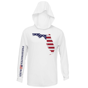 Saltwater Born Shirts State of Florida USA Freshwater Born Men's Long Sleeve UPF 50+ Dry-Fit Hoodie