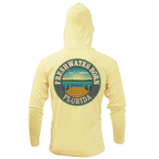 Saltwater Born Shirts State of Florida USA Freshwater Born Men's Long Sleeve UPF 50+ Dry-Fit Hoodie