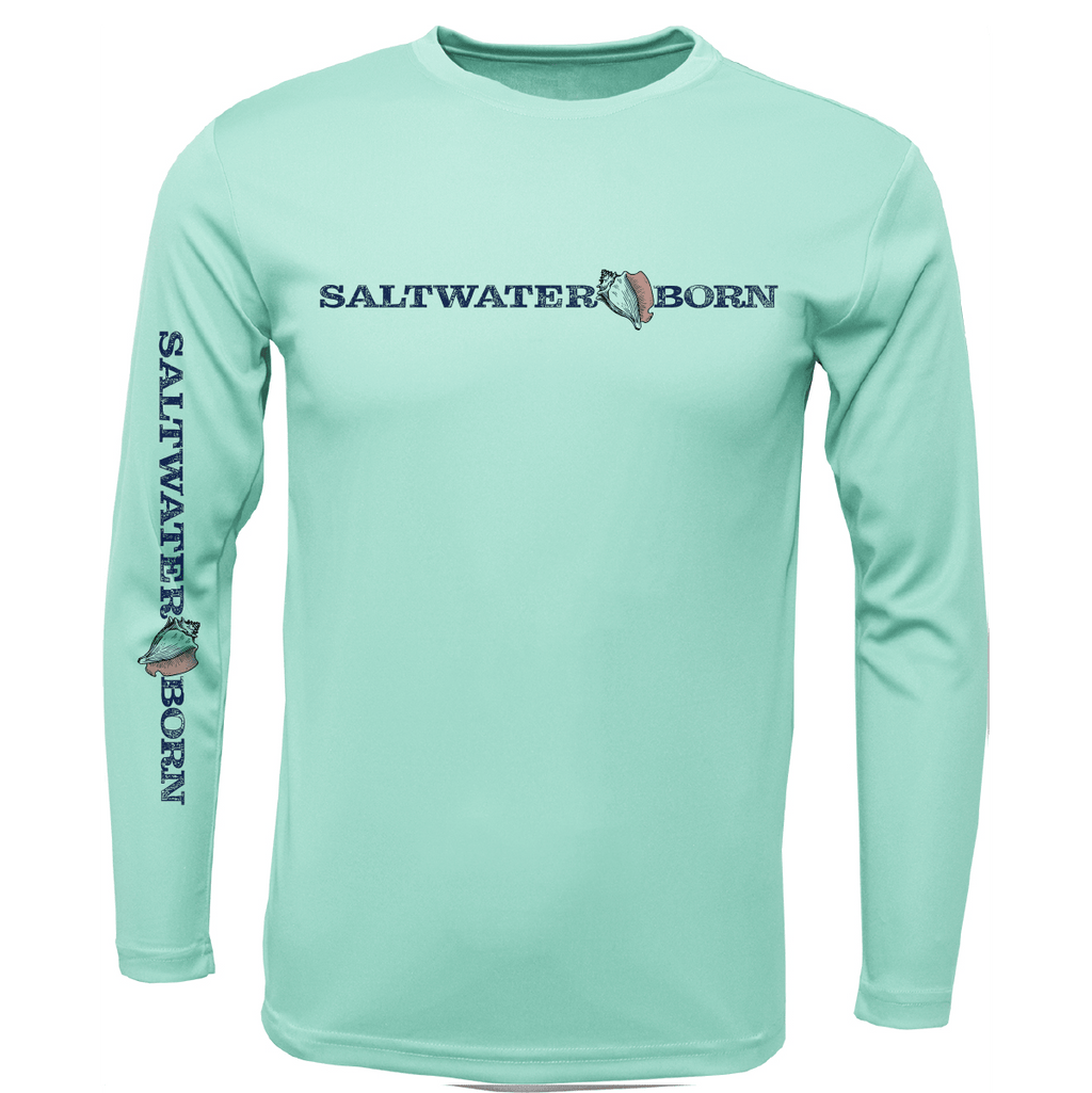 Saltwater Born Shirts Stone Crab Long Sleeve UPF 50+ Dry-Fit Shirt