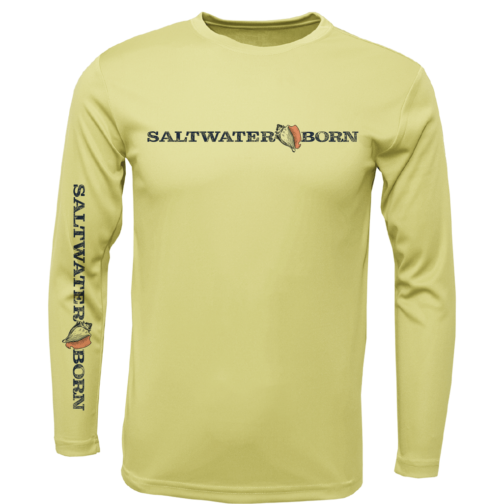 Saltwater Born Shirts Stone Crab Long Sleeve UPF 50+ Dry-Fit Shirt