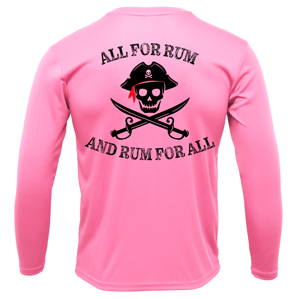 SALTWATER BORN Shirts Tampa Bay "All For Rum and Rum For All" Long Sleeve UPF 50+ Dry-Fit Shirt