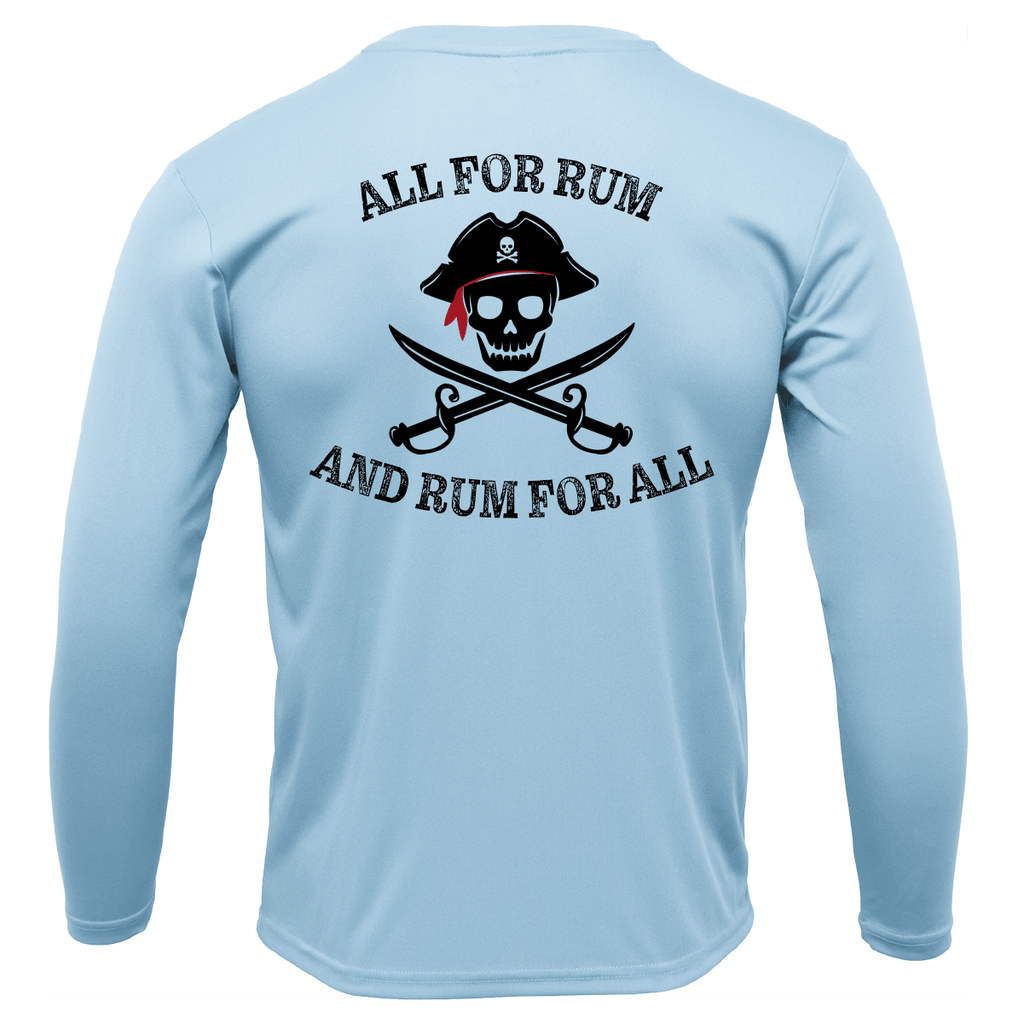 SALTWATER BORN Shirts Tampa Bay "All For Rum and Rum For All" Long Sleeve UPF 50+ Dry-Fit Shirt