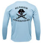 SALTWATER BORN Shirts Tampa Bay "All For Rum and Rum For All" Long Sleeve UPF 50+ Dry-Fit Shirt