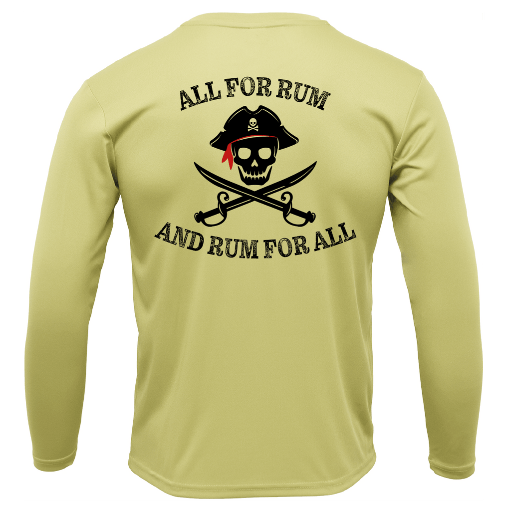 SALTWATER BORN Shirts Tampa Bay "All For Rum and Rum For All" Long Sleeve UPF 50+ Dry-Fit Shirt