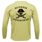 SALTWATER BORN Shirts Tampa Bay "All For Rum and Rum For All" Long Sleeve UPF 50+ Dry-Fit Shirt