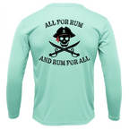 SALTWATER BORN Shirts Tampa Bay "All For Rum and Rum For All" Long Sleeve UPF 50+ Dry-Fit Shirt