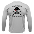 SALTWATER BORN Shirts Tampa Bay "All For Rum and Rum For All" Long Sleeve UPF 50+ Dry-Fit Shirt