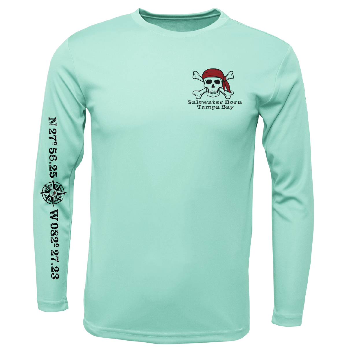 Saltwater Born Shirts Tampa Bay "All For Rum and Rum For All" Long Sleeve UPF 50+ Dry-Fit Shirt