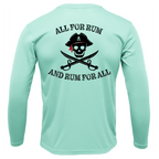 Saltwater Born Shirts Tampa Bay "All For Rum and Rum For All" Long Sleeve UPF 50+ Dry-Fit Shirt