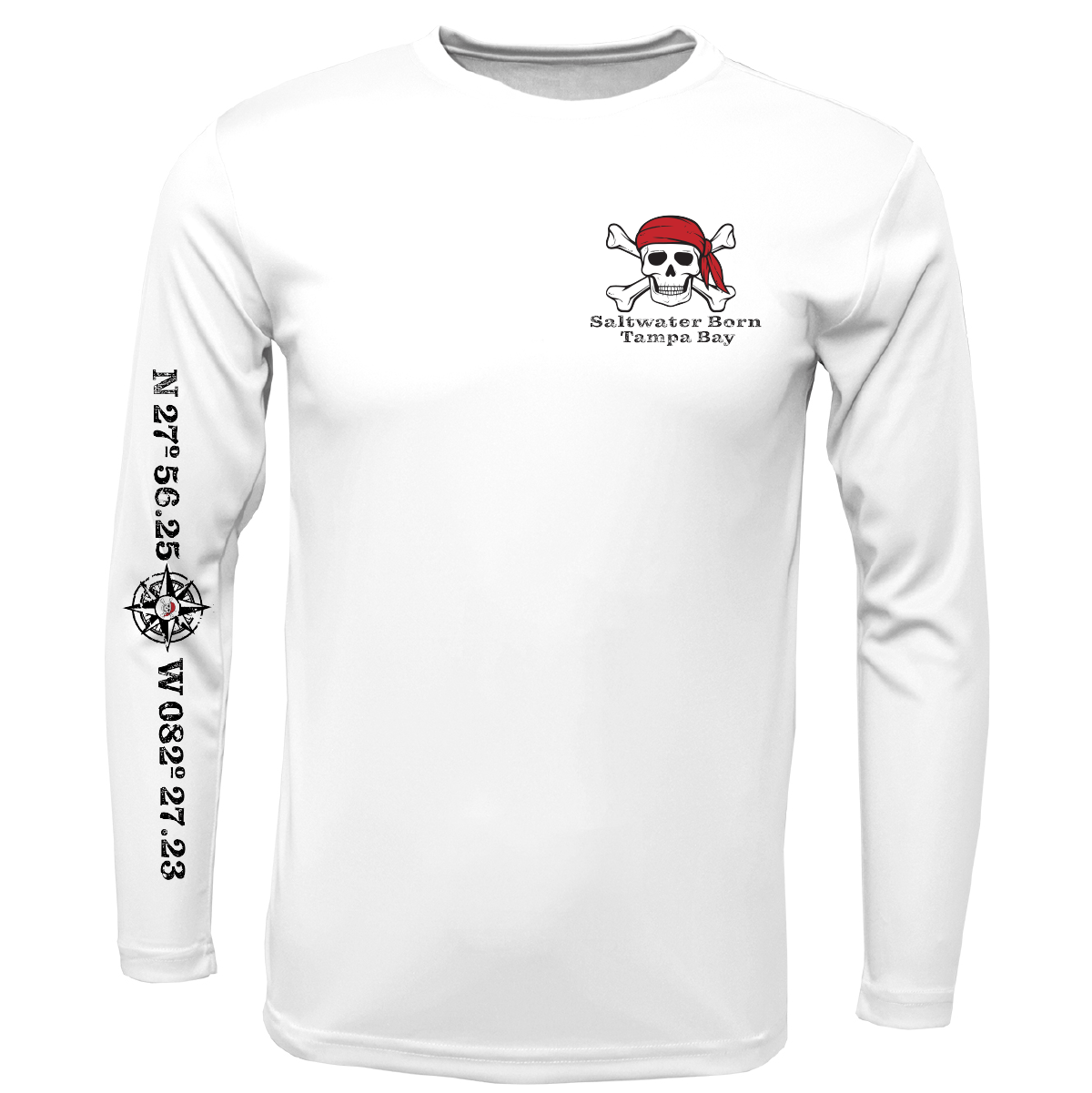 Saltwater Born Shirts Tampa Bay "All For Rum and Rum For All" Long Sleeve UPF 50+ Dry-Fit Shirt