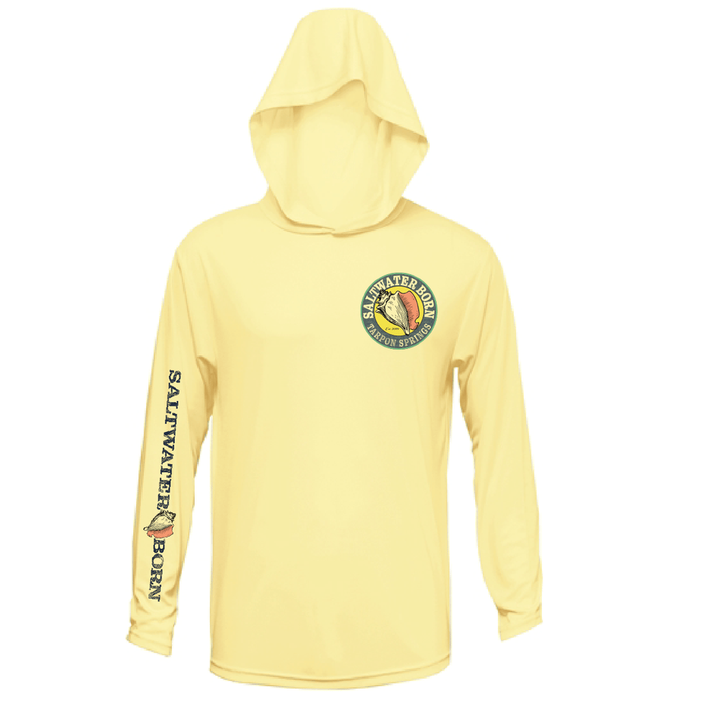 Saltwater Born Shirts Tarpon Springs, FL Action Tarpon Long Sleeve UPF 50+ Dry-Fit Hoodie
