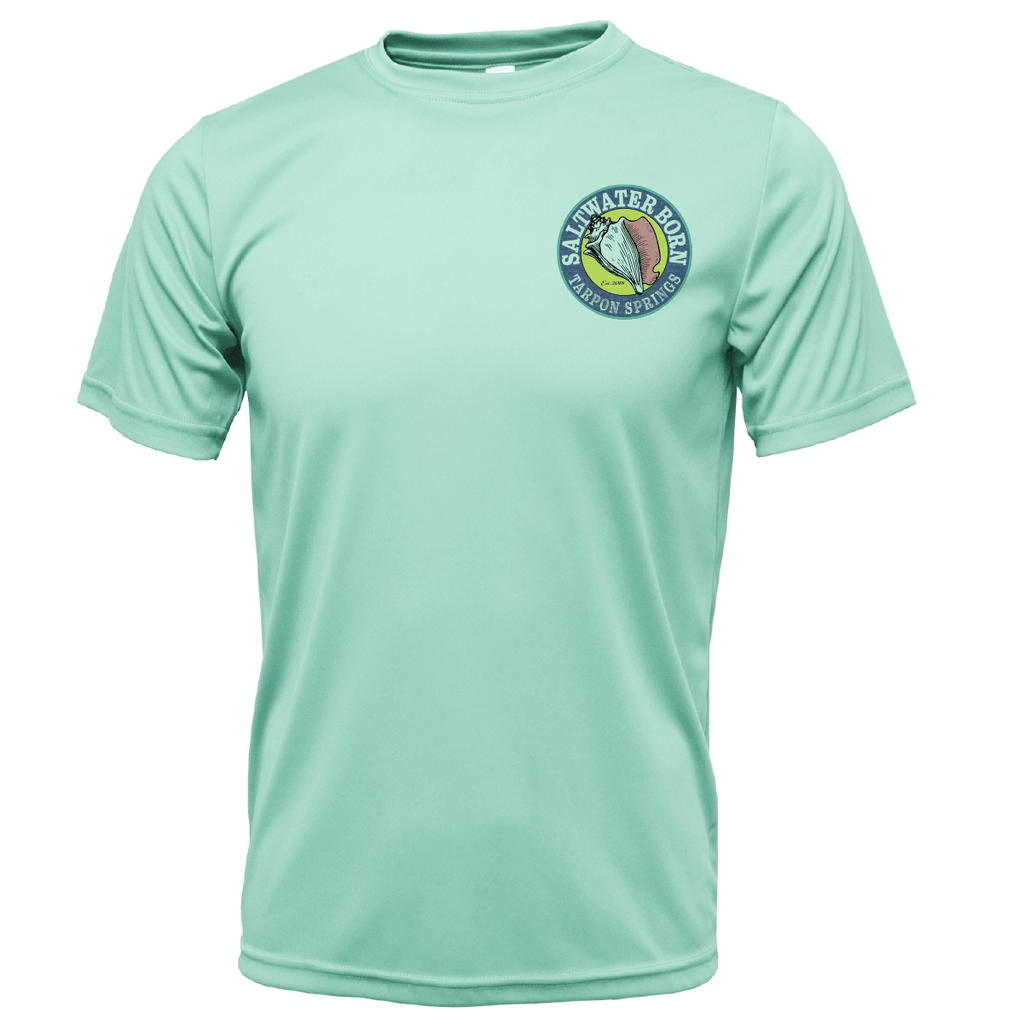 Saltwater Born Shirts Tarpon Springs, FL "All For Rum and Rum For All" Men's Short Sleeve UPF 50+ Dry-Fit Shirt