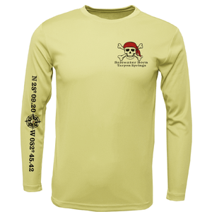 Saltwater Born Shirts Tarpon Springs, FL Blackbeard Long Sleeve UPF 50+ Dry-Fit Shirt
