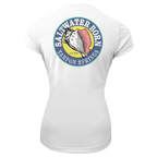 Saltwater Born Shirts Tarpon Springs Florida Girl Women's Short Sleeve UPF 50+ Dry-Fit Shirt