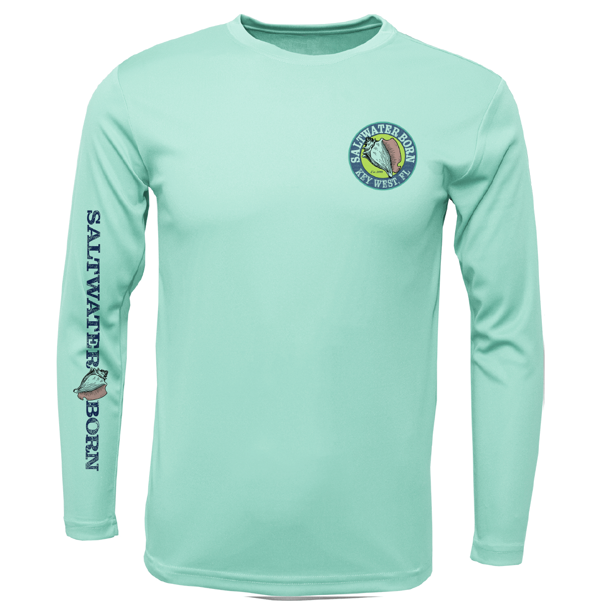 Saltwater Born Shirts & Tops Key West, FL Action Mahi Long Sleeve UPF 50+ Dry-Fit Shirt