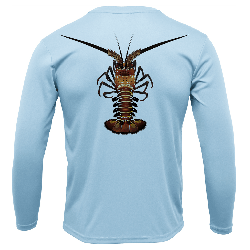 Saltwater Born Shirts & Tops Key West, FL Realistic Lobster Long Sleeve UPF 50+ Dry-Fit Shirt