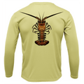 Saltwater Born Shirts & Tops Key West, FL Realistic Lobster Long Sleeve UPF 50+ Dry-Fit Shirt