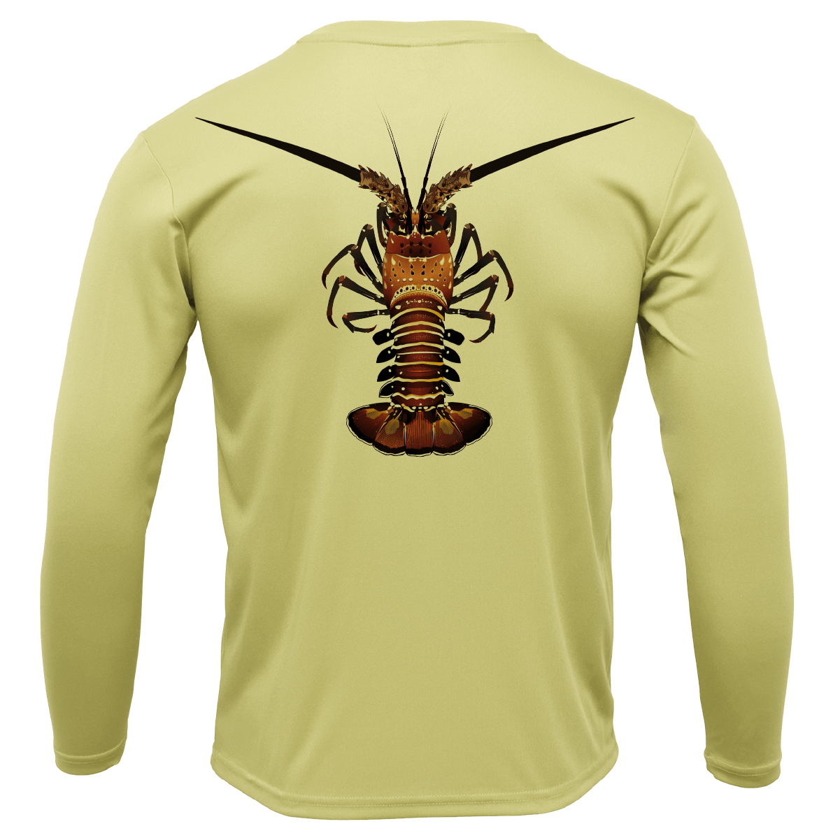Saltwater Born Shirts & Tops Key West, FL Realistic Lobster Long Sleeve UPF 50+ Dry-Fit Shirt