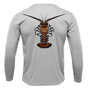 Saltwater Born Shirts & Tops Key West, FL Realistic Lobster Long Sleeve UPF 50+ Dry-Fit Shirt