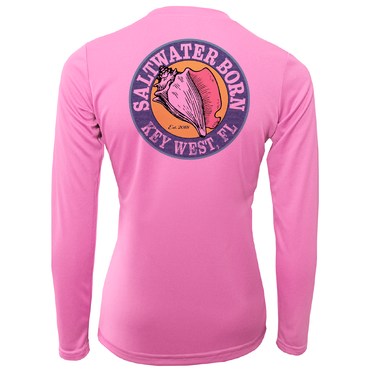 Saltwater Born Shirts & Tops Key West Horseshoe Crab Women's Long Sleeve UPF 50+ Dry-Fit Shirt