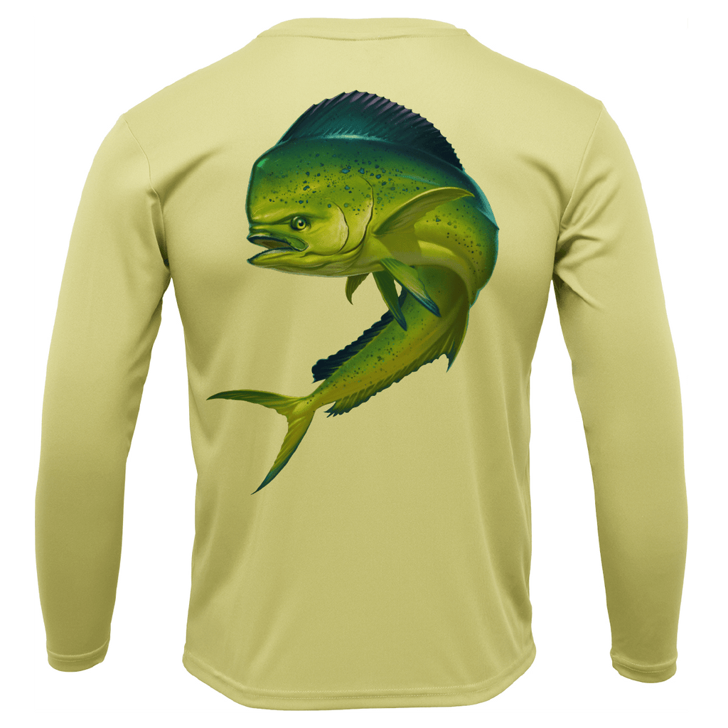 Saltwater Born Shirts & Tops S / CANARY Key West, FL Action Mahi Long Sleeve UPF 50+ Dry-Fit Shirt