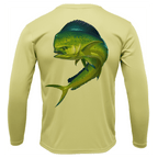 Saltwater Born Shirts & Tops S / CANARY Key West, FL Action Mahi Long Sleeve UPF 50+ Dry-Fit Shirt