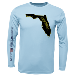 Saltwater Born Shirts UCF Black and Gold Freshwater Born Boy's Long Sleeve UPF 50+ Dry-Fit Shirt