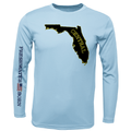 Saltwater Born Shirts UCF Black and Gold Freshwater Born Men's Long Sleeve UPF 50+ Dry-Fit Shirt