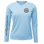 Saltwater Born Shirts XS / ICE BLUE Siesta Key Steamed Crab Women's Long Sleeve UPF 50+ Dry-Fit Shirt