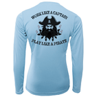 Saltwater Born Shirts XS / ICE BLUE Tampa Bay Blackbeard Women's Long Sleeve UPF 50+ Dry-Fit Shirt
