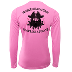 Saltwater Born Shirts XS / PINK Saltwater Born Blackbeard Women's Long Sleeve UPF50+ Dry-Fit Shirt