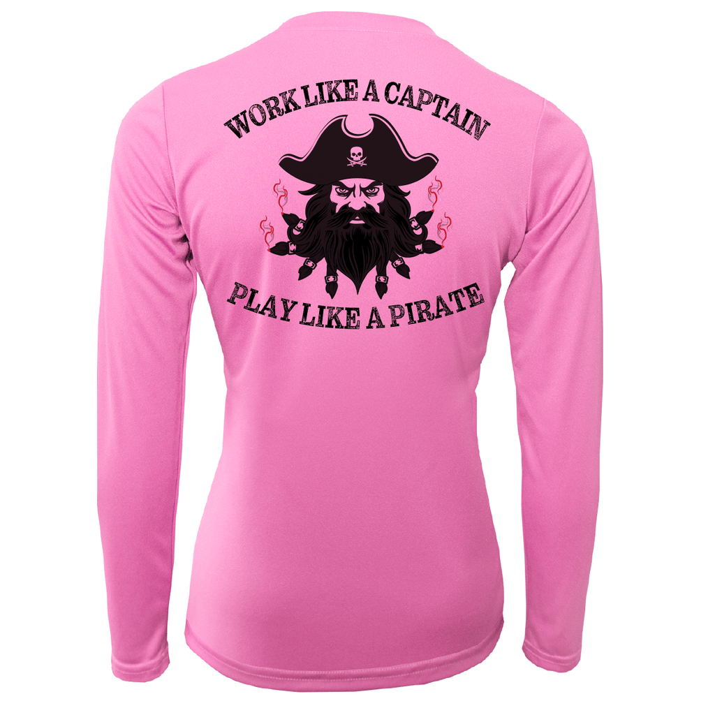Saltwater Born Shirts XS / PINK Tampa Bay Blackbeard Women's Long Sleeve UPF 50+ Dry-Fit Shirt