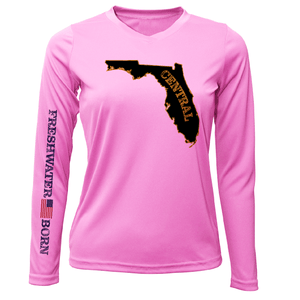 Saltwater Born Shirts XS / PINK UCF Black and Gold Freshwater Born Women's LS UPF 50+ Dry-Fit Shirt