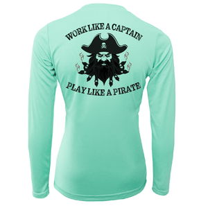 Saltwater Born Shirts XS / SEAFOAM North Carolina Blackbeard Women's Long Sleeve UPF 50+ Dry-Fit Shirt