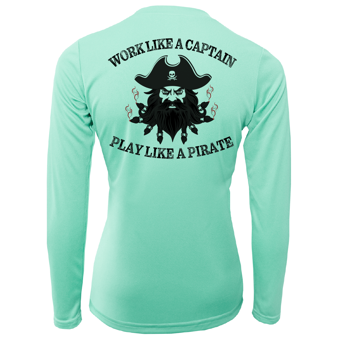 Saltwater Born Shirts XS / SEAFOAM Saltwater Born Blackbeard Women's Long Sleeve UPF50+ Dry-Fit Shirt