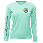 Saltwater Born Shirts XS / SEAFOAM Siesta Key Steamed Crab Women's Long Sleeve UPF 50+ Dry-Fit Shirt