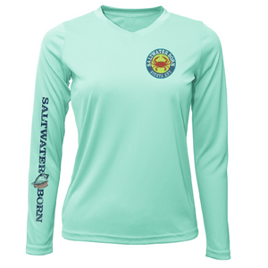 Saltwater Born Shirts XS / SEAFOAM Siesta Key Steamed Crab Women's Long Sleeve UPF 50+ Dry-Fit Shirt