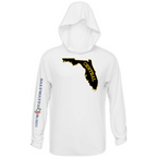 SALTWATER BORN Shirts XS / WHITE UCF Black and Gold Long Sleeve UPF 50+ Dry-Fit Hoodie