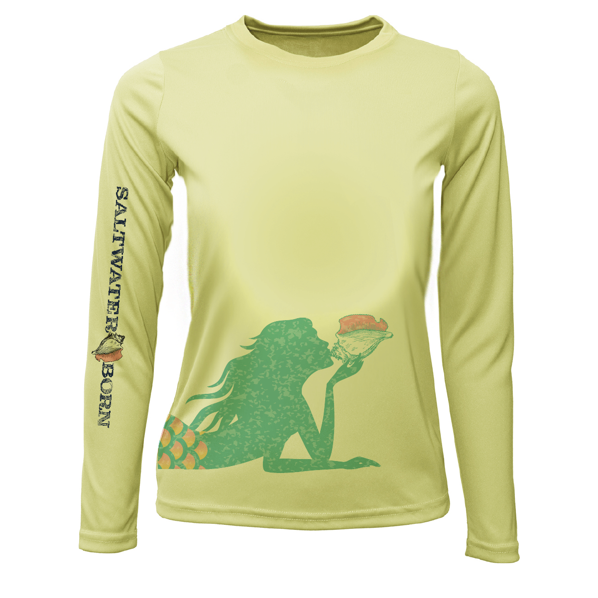 SALTWATER BORN Shirts XXS / CANARY Mermaid Wrap Long Sleeve UPF 50+ Dry-Fit Shirt