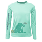 SALTWATER BORN Shirts XXS / SEAFOAM Mermaid Wrap Long Sleeve UPF 50+ Dry-Fit Shirt