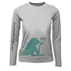 SALTWATER BORN Shirts XXS / SILVER Mermaid Wrap Long Sleeve UPF 50+ Dry-Fit Shirt