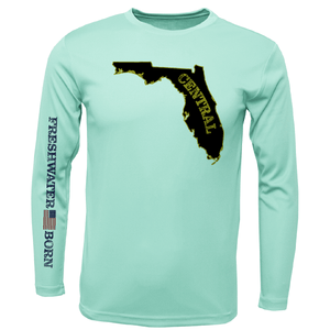 Saltwater Born Shirts YOUTH XS / SEAFOAM UCF Black and Gold Freshwater Born Girl's Long Sleeve UPF 50+ Dry-Fit Shirt