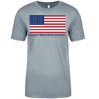 Saltwater Born Soft Tees Clean American Flag Soft Tee