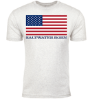 Saltwater Born Soft Tees Clean American Flag Soft Tee