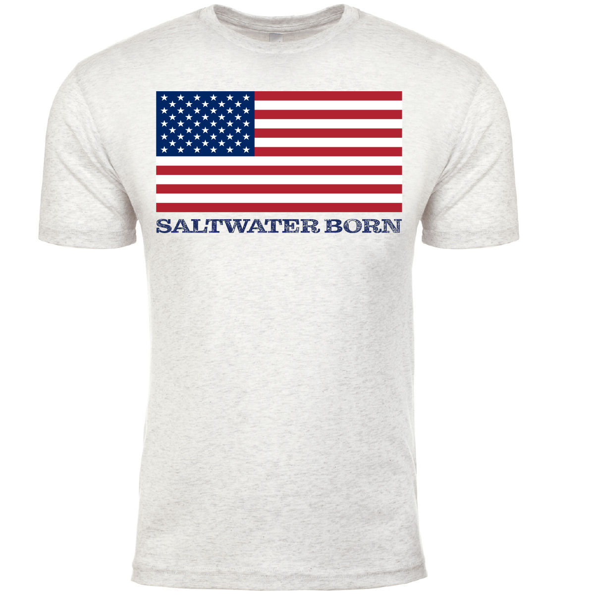 Saltwater Born Soft Tees Clean American Flag Soft Tee