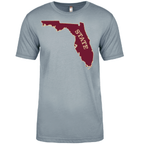 Saltwater Born Soft Tees Key West, FL Garnet and Gold Soft Tee