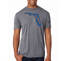 Saltwater Born Soft Tees Key West, FL Orange and Blue Soft Tee