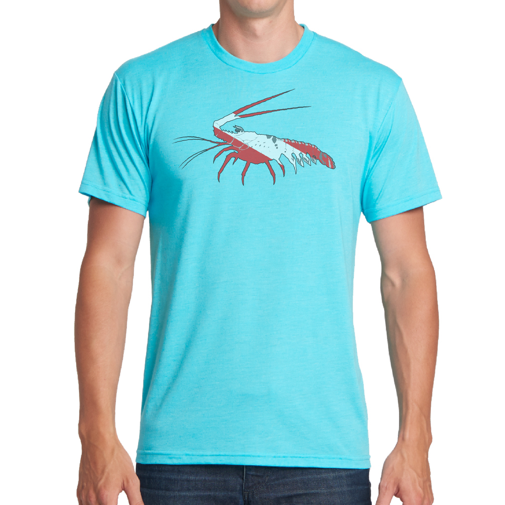 Saltwater Born Soft Tees M / TAHITI BLUE Key West, FL Spiny Lobster Soft Tee